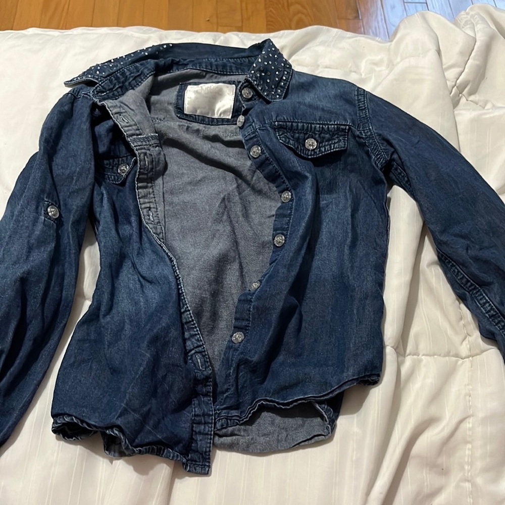 Justice jean jacket/shirt